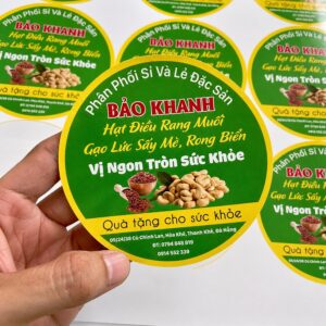 Mẫu in tem nhãn thực phẩm